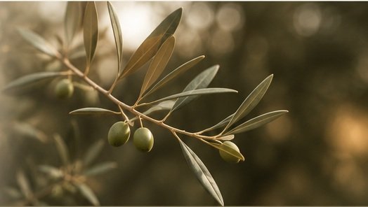 Ramo de oliveira com frutos